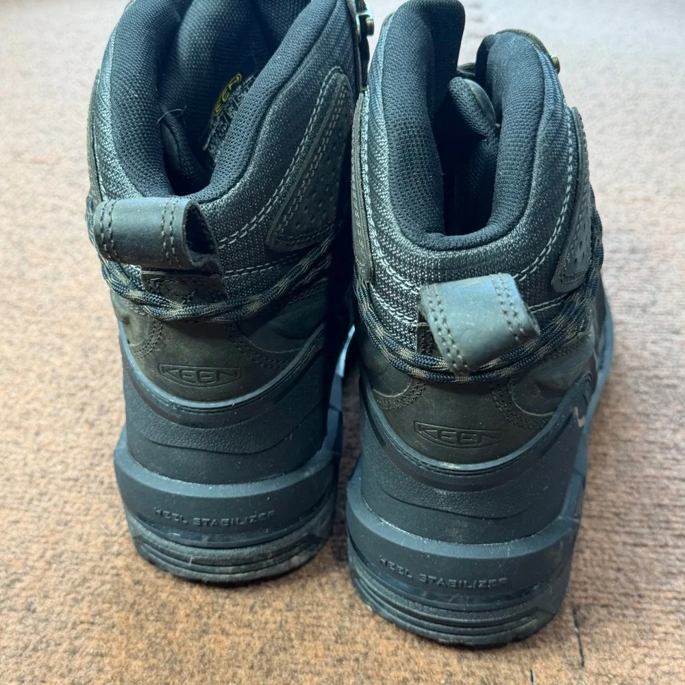 KEEN Utility Troy 6 Waterproof Carbon Fiber Toe Work Boots Mens 11D Black 102211